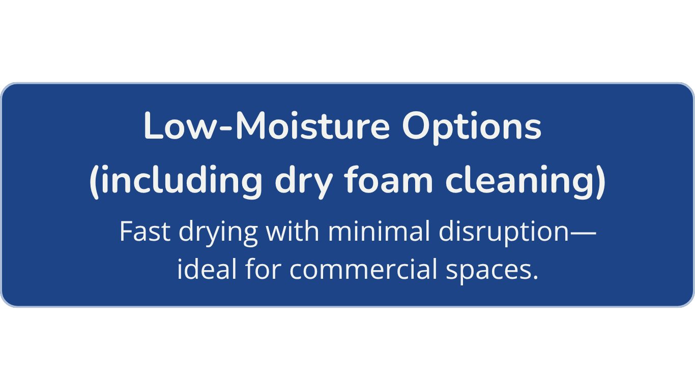 carpet cleaning - Low-Moisture Options